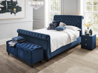 The Chesterfield sleigh bedframe